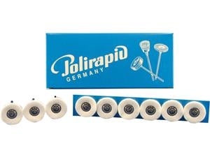 Miniaturbürste, Scheiben-Nesselstoff Ø 21 mm, Packung 6 Stück