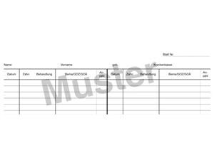 Krankenblatt C Block 100 Blatt