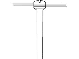 Diamantscheibe, Form 947DF Ø 22 mm, Stärke 0,2 mm, fein (rot), montiert