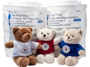HS-Wet Wipes One Step, EuroSept® Plus Format 17,5 x 36 cm, Tücher 120 Stück