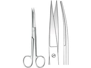 Chirurgische Schere Länge 16,5 cm, gebogen