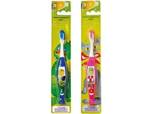 Kinderzahnbürsten Junior 3-7 Jahre Motiv Ritter, blau