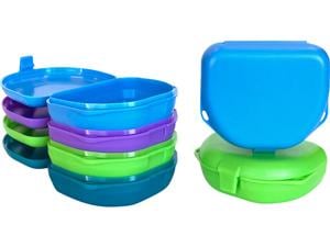 Tiefe Retainer-Box, 3,8 x 7,6 mm Neon pink, Packung 12 Stück