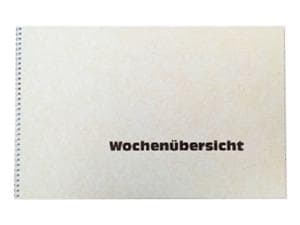 Wochenübersichtsblock Jahr 2025