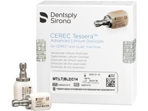 CEREC Tessera™ MT/LT C14 BL2, Packung 4 Stück