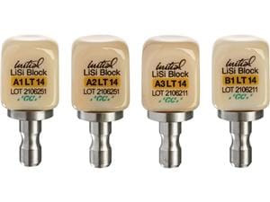 GC Initial™ LiSi Block LT für CEREC®/inLab A1, Größe 14, Packung 5 Stück