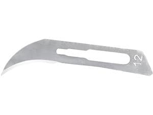 Skalpellklingen, Carbon Steel Form 12, Packung 100 Stück
