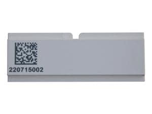 Barcodeschild für Container und Siebe Weiß/beige matt
