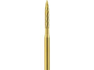 Hartmetall-Trimmer-Finierer Ultimate R-C, Flamme-Lang, Form H48L ISO 012, Schaft FG, Kopflänge 8 mm, Packung 5 Stück