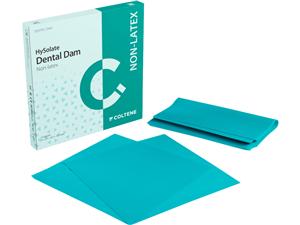 HySolate Latex Dental Dam, blau, Format 127 x 127 mm Mittel, Packung 364 Blatt