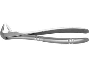 Tiefgreifende Extraktionszange für untere Wurzeln und schmale Frontzähne, ergonomisch Figur AESEFR