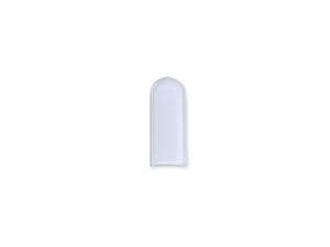 Schutzkappen ungelocht Rund, klar, Größe 9,5 x 25,4 mm, Packung 100 Stück