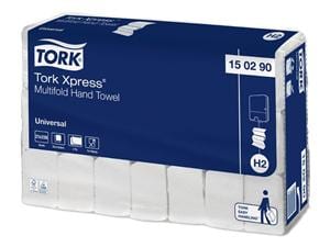 Tork Xpress® Multifold-Handtücher Universal 2-lagig, Format 25,5 x 19,6 cm, Multifold Z, Karton (21 x 226 Tücher) 4.746 Stü