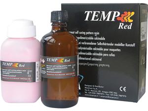 Enamel plus Temp Red Kit Packung 100 g Puder und 100 ml Flüssigkeit
