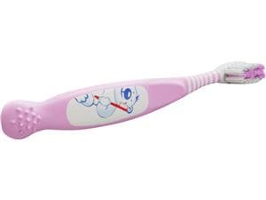 Kinderzahnbürsten Baby Motiv Otto, pink, Packung 10 Stück