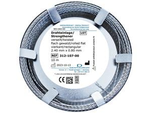 Drahteinlage, verseilt 2,4 mm x 0,8 mm