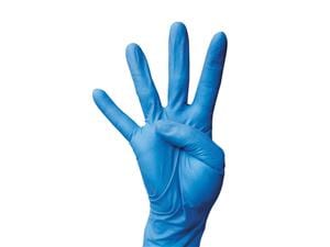 Monoart Einmalhandschuhe Nitril Blau, Größe S, Packung 100 Stück