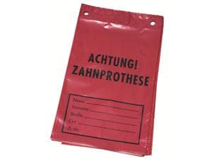 Zahnprothesen-Beutel Rot, Packung 50 Stück