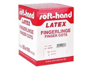 Soft-Hand Latex Fingerlinge Packung 100 Stück