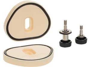 Aufnahmeplatten für Phantomkopf Ober- und Unterkiefer, ohne Positionierstifte