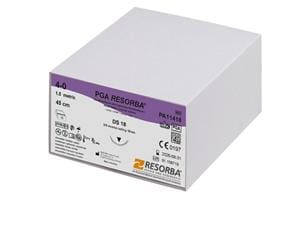 PGA RESORBA®, violett - Nadeltyp DS 18 USP 4-0, Länge 45 cm, Packung 24 Stück