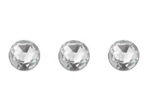 Prodental® Diamonds, Zahnschmuck Zirkonia Kreis, Rosenschliff Weiß, Ø 1,5 mm, Packung 3 Stück