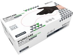 Unicare Black Latexhandschuhe Größe XL, Packung 100 Stück
