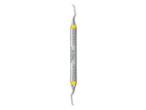 Mini-Five Gracey-Kürette, Griff 7 Satin Steel Colours Figur 5/6, gelb