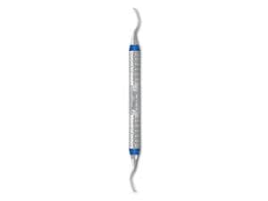 Mini-Five Gracey-Kürette, Griff 7 Satin Steel Colours Figur 13/14, blau