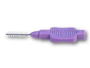HS-Interdentalbürsten mit Schutzkappe Lila - medium zylindrisch, Ø mit Borsten 3,6 mm, Packung 36 Stück