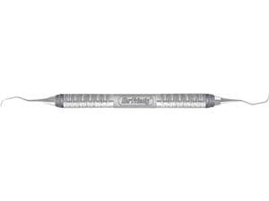 Standard Gracey-Kürette, Griff 7 Satin Steel Colours Figur 1/2, grau