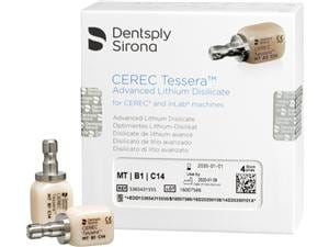 CEREC Tessera™ MT C14 B1, Packung 4 Stück