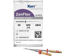 ZenFlex™ Feilen, Länge 25 mm Taper 06, ISO 025, Packung 6 Stück
