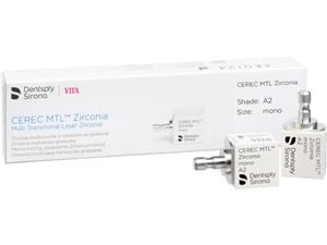 CEREC MTL Zirconia mono A2, Packung 4 Stück