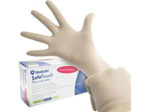 Medicom® SafeTouch® Rejuvenate Latex Handschuhe Größe L, Packung 100 Stück