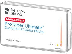 ProTaper Ultimate™ Conform Fit® Guttapercha F1, Packung 60 Stück