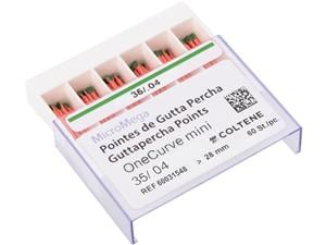 MicroMega One Curve™ mini Guttaperchaspitzen Konizität 04, ISO 035, Packung 60 Stück
