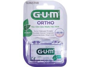 GUM Orthodontisches Wachs, Etui Mint, Stangen 6 Stück