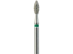 FG-Diamant Ultimate R-D, Knospe, Form 368 ISO 018, grob (grün), Kopflänge 4,0 mm, Packung 5 Stück