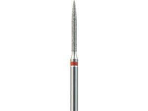 FG-Diamant Ultimate R-D, Flamme, Form 863 ISO 012, fein (rot), Kopflänge 10 mm, Packung 5 Stück