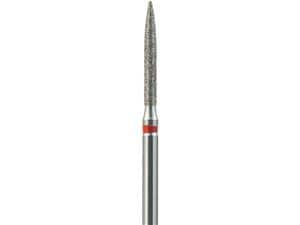 FG-Diamant Ultimate R-D, Flamme, Form 863 ISO 014, fein (rot), Kopflänge10 mm, Packung 5 Stück