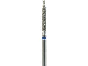 FG-Diamant Ultimate R-D, Flamme, Form 863 ISO 014, mittel (blau), Kopflänge 10 mm, Packung 5 Stück
