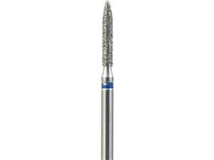FG-Diamant Ultimate R-D, Flamme, Form 862 ISO 014, mittel (blau), Kopflänge 8 mm, Packung 5 Stück