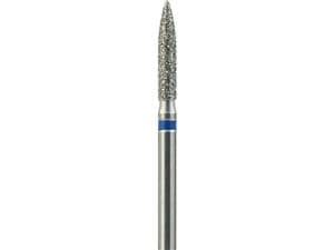 FG-Diamant Ultimate R-D, Flamme, Form 862 ISO 016, mittel (blau), Kopflänge 8 mm, Packung 5 Stück