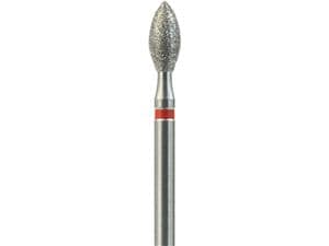 FG-Diamant Ultimate R-D, Knospe, Form 368 ISO 023, fein (rot), Kopflänge 5,0 mm, Packung 5 Stück