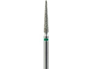 FG-Diamant Ultimate R-D, Konisch-Spitz, Form 859 ISO 016, grob (grün), Kopflänge 10 mm, Packung 5 Stück