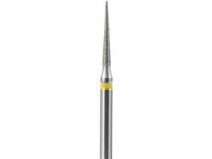 FG-Diamant Ultimate R-D, Konisch-Spitz, Form 858 ISO 012, extra fein (gelb), Kopflänge 8 mm, Packung 5 Stück