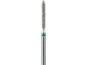FG-Diamant Ultimate R-D, Torpedo, Form 879 ISO 012, grob (grün), Kopflänge 9,5 mm, Packung 5 Stück