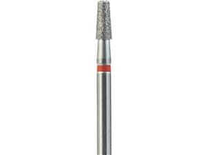 FG-Diamant Ultimate R-D, Konisch-Kante-Rund, Form 845KR ISO 018, fein (rot), Kopflänge 4 mm, Packung 5 Stück