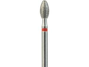 FG-Diamant Ultimate R-D, Ei, Form 379 ISO 023, fein (rot), Kopflänge 4,5 mm, Packung 5 Stück